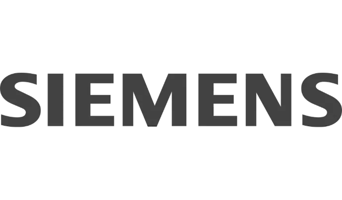 Logotipo de Siemens — líder mundial en automatización, control industrial y tecnología eléctrica